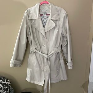 White Stag Cream Trench Coat 2X (18W/20W)